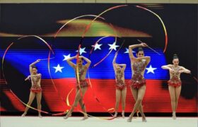 Selección nacional de gimnasia rítmica participa en el Grand Prix Copa de Campeones Alina Kabaeva en Rusia