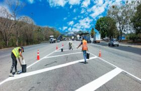 INTT realiza demarcación horizontal lineal en Autopista Cimarrón Andresote entre los estados Lara, Yaracuy y Carabobo