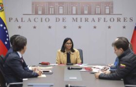 Presidenta (E) Delcy Rodríguez sostiene reunión con Gabinete Económico en el Palacio de Miraflores