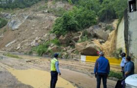 Cerrada la vía de los túneles en Mérida a consecuencia de las lluvias