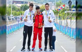 Edward Ayala se alzó con la presea de oro en la prueba de ruta de los Juegos Suramericanos de la Juventud