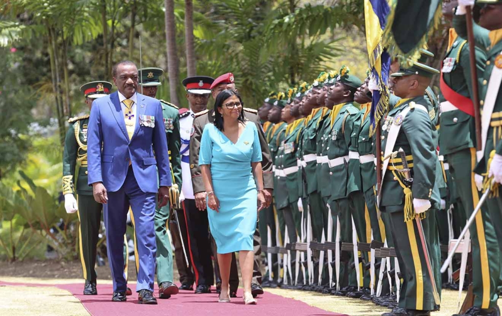 Delcy Rodríguez inicia agenda de este lunes en Barbados