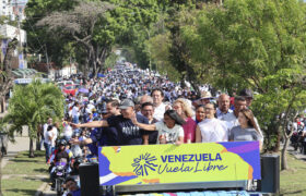 Presidenta (E) Delcy Rodríguez llegó a Barquisimeto para avanzar con la Gran Peregrinación Nacional por una Venezuela sin sanciones