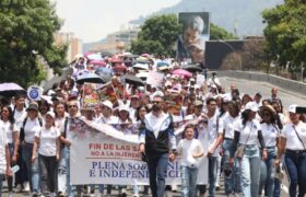 Fuerza trabajadora del SUAF se movilizó en Caracas en rechazo a las sanciones y a la injerencia extranjera