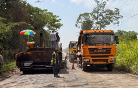 Vialidad de Curiepe se renueva con 1.800 toneladas de asfalto colocadas
