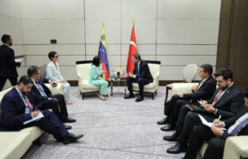 Presidenta (E) Delcy Rodríguez se reunió en Estambul con el ministro de Energía y Recursos Naturales Alparslan Bayraktar