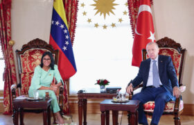 Presidenta (E) Delcy Rodríguez se reúne con el presidente de la República de Türkiye, Recep Tayyip Erdogan