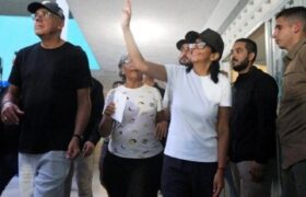 Presidenta (E) y el Presidente del Poder Legislativo realizaron recorrido nocturno a la base de operaciones de brigadistas en La Guaira