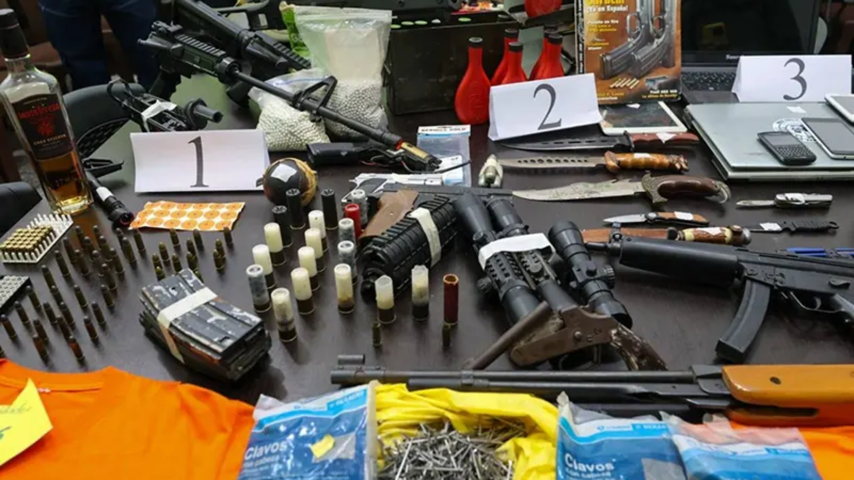 Armas incautadas Merida