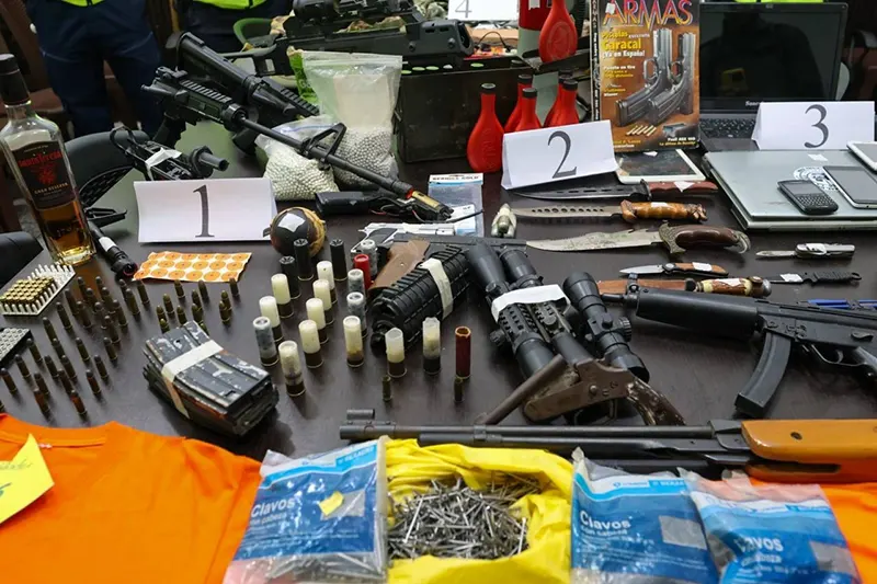 Armas incautadas Merida