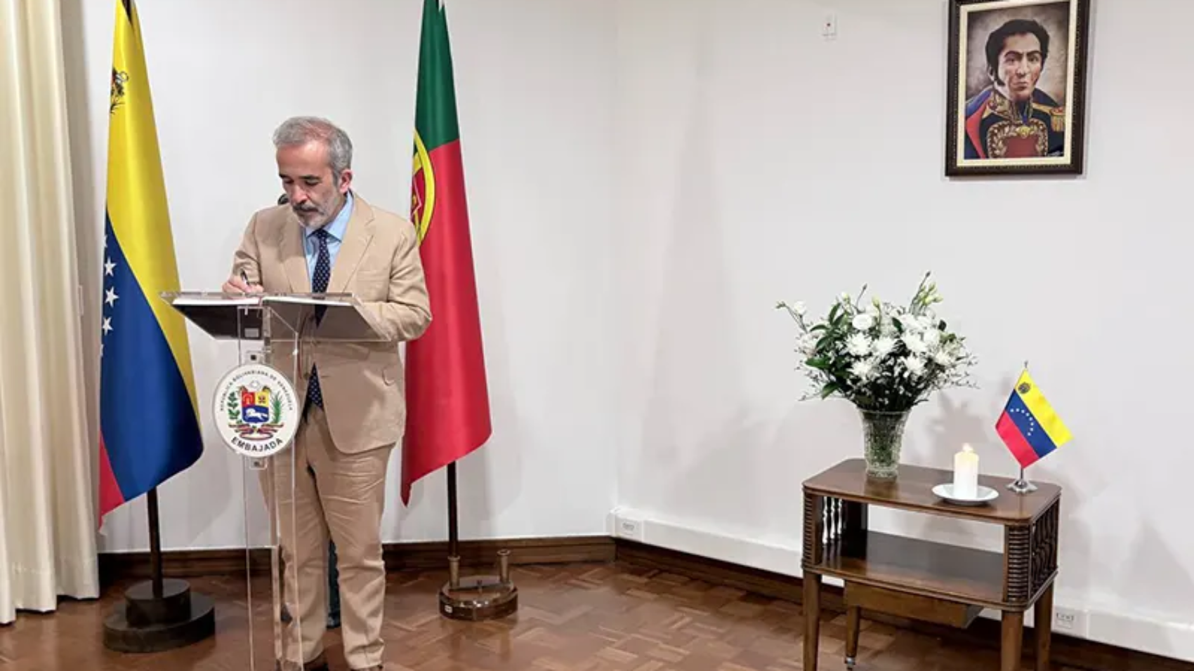 Canciller portugues Paulo Rangel