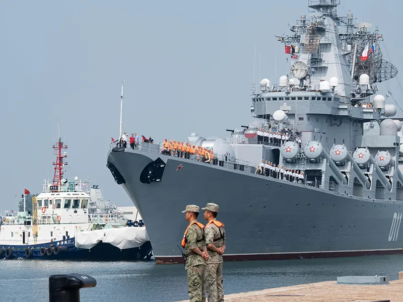 China+y+Rusia++ejercicio+naval+Xinhua