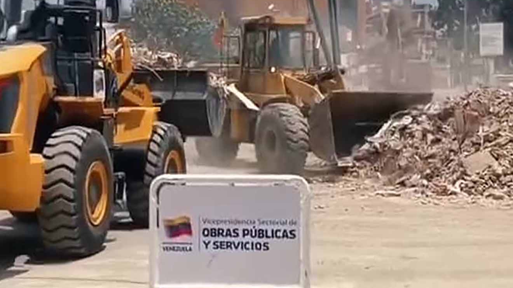 escombros en Caracas imagen referencial