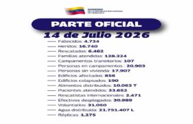 Estado venezolano incrementa asistencia integral y resguardo de las familias afectadas por el doblete sísmico