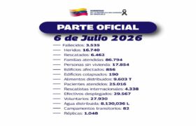 Parte actualizado de atención y rescate al 6 de julio de 2026