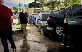 Más de 60 vehículos fueron afectados tras fuertes lluvias registradas en Caracas