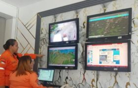 Autoridades de Protección Civil monitorean cauces de ríos por fuertes lluvias en Trujillo