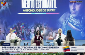Presidenta Delcy Rodríguez reconoció a más de 400 bachilleres con excelencia académica