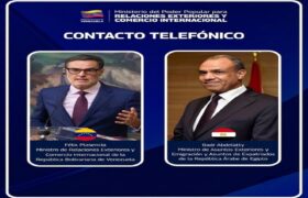 Venezuela y Egipto reafirman compromiso de fortalecer los históricos lazos de amistad y cooperación entre ambos países