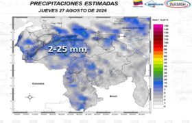 Onda tropical número 42 se desplaza sobre el oriente del país este jueves