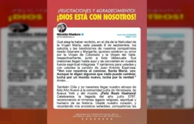 Nicolás Maduro agradece oraciones y bendiciones del Pueblo venezolano