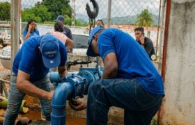 El Equipo Multidisciplinario del Agua instala equipo de bombeo de 25 HP para atender a 2.600 familias en Aragua