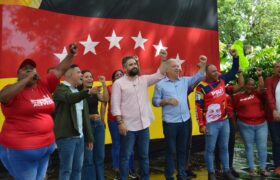 Militancia chavista de Acevedo recibió a Nicolás Maduro Guerra con alegría y sancocho comunitario