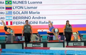 Lismar Lyon conquistó tercer oro con récord en la disciplina de natación en Santa Fe 2026